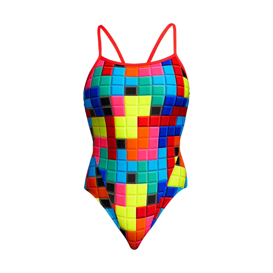 Blocked Baddräkt EU34 Funkita | Single Strap One Piece 