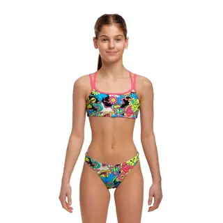 Smash Mouth Bikini jr 128cm Funkita | Criss Cross Two Piece