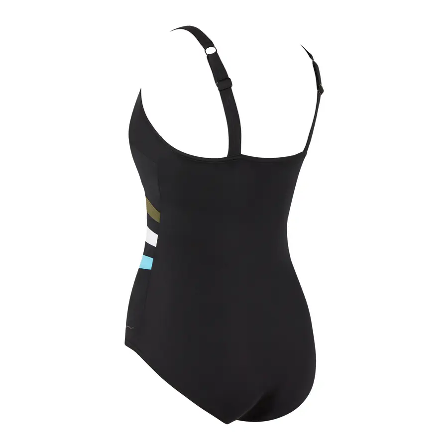 Wrap Panel Classicback Baddräkt EU34 Zoggs | Svart/Flerfärgad | Ecolast 