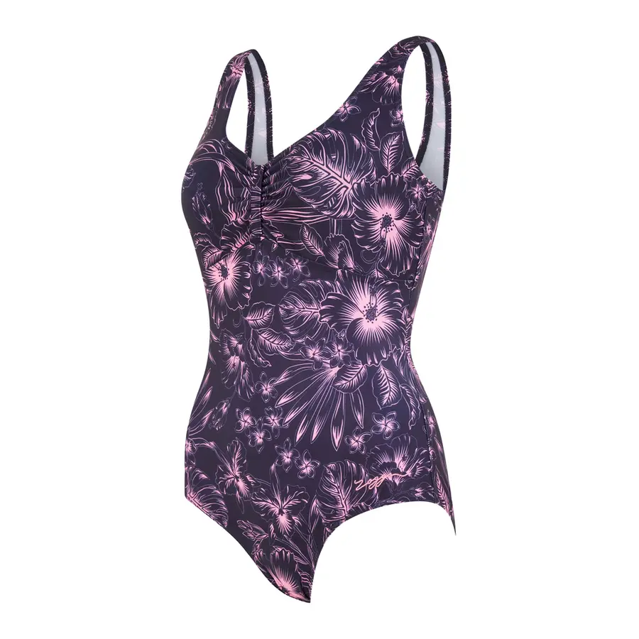 Sunset Bloom Scoopback Baddräkt EU34 Zoggs | Blå/ Flerfärgad | Ecolast 