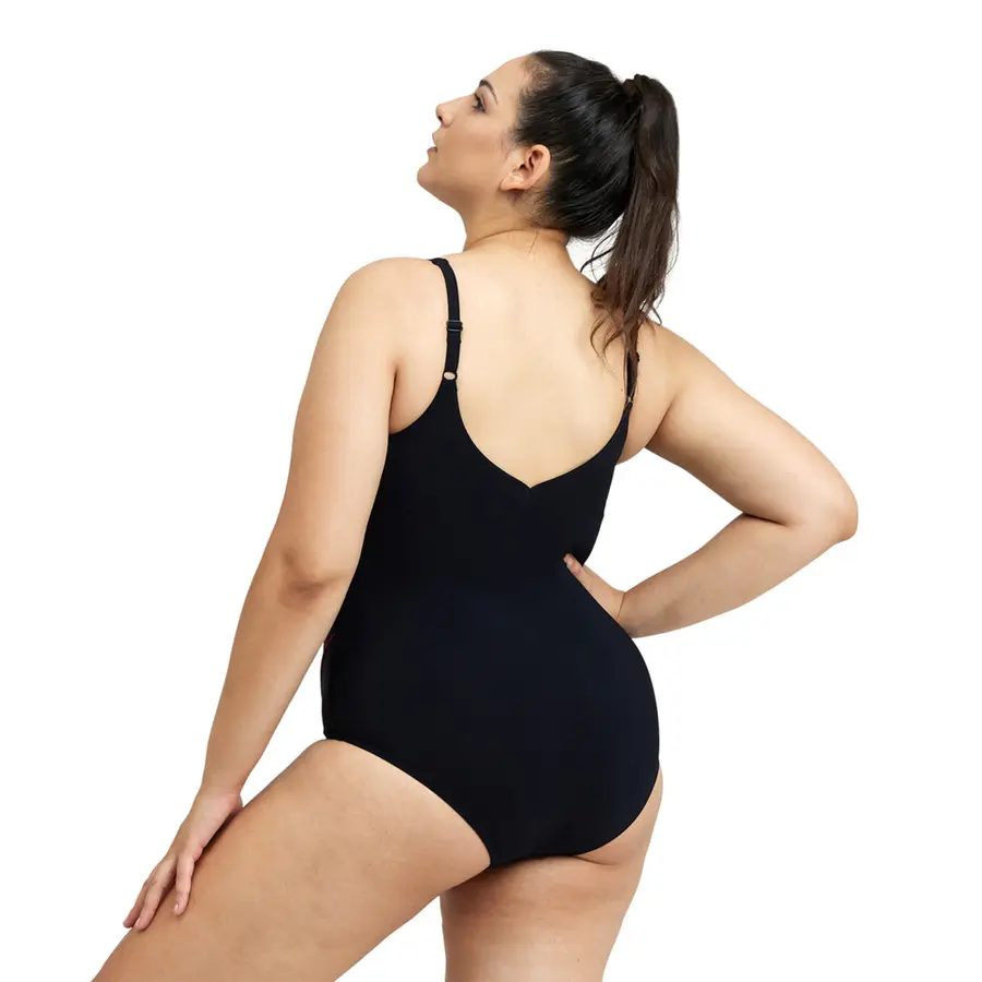 W Jewel Plus Baddräkt 48 Arena | Svart/Rosa | SensitiveFit 