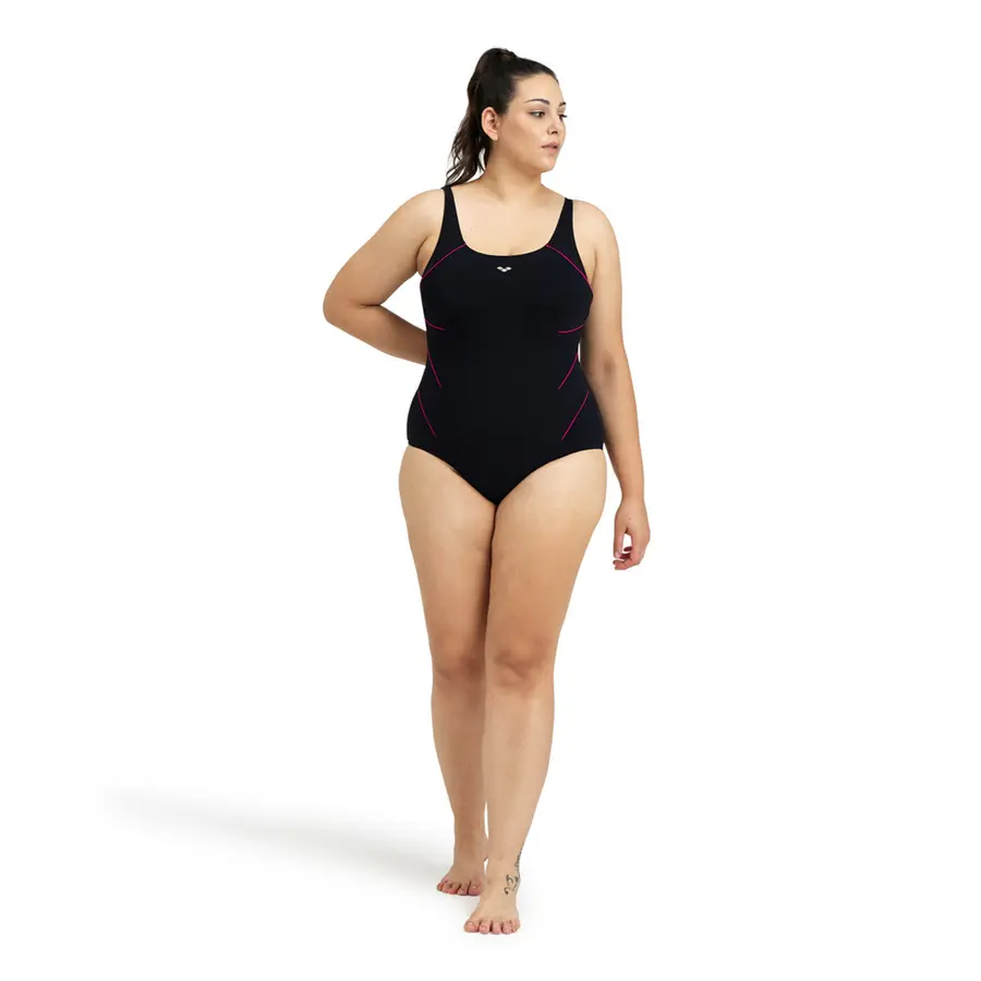 W Jewel Plus Baddräkt 48 Arena | Svart/Rosa | SensitiveFit 