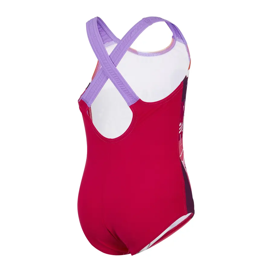 Printed Crossback Baddräkt jr 110 Speedo | Lilla/Rosa | EnduraFlex 