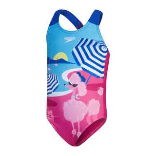 Digital Printed baddr&#228;kt jr Speedo | Rosa/Bl&#229; | ECO EnduraBrite