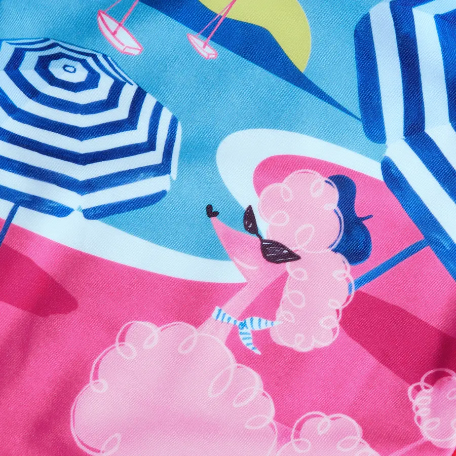 Digital Printed baddräkt jr 98 Speedo | Rosa/Blå | ECO EnduraBrite 