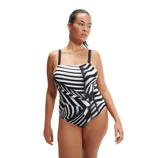 Square Neck Shaping Baddr&#228;kt Speedo | Svart/Vit | ECO Endurance10