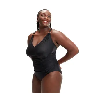 V Neck Shaping Plus Size Baddr&#228;kt Speedo | Svart | ECO Endurance10