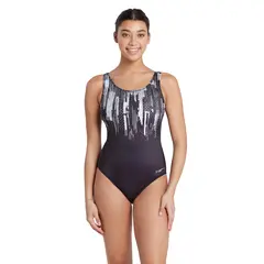 Shimmer Scoopback Baddr&#228;kt EU36 Zoggs | Svart/Flerf&#228;rgad  | Ecolast