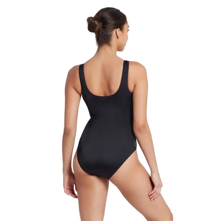 Shimmer Scoopback Baddräkt EU36 Zoggs | Svart/Flerfärgad  | Ecolast 