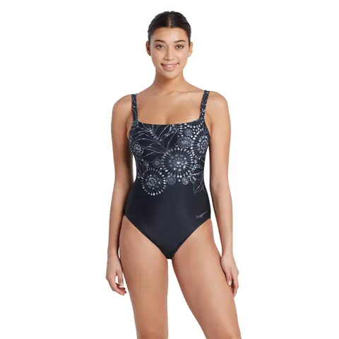 Stellar Adjustable Classicback Baddr&#228;kt Zoggs | Svart/Flerf&#228;rgad | Ecolast+