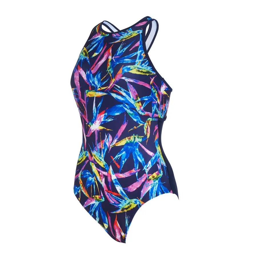 Neon Crystal Crossback Baddräkt EU34 Zoggs | Flerfärgad | Ecolast 