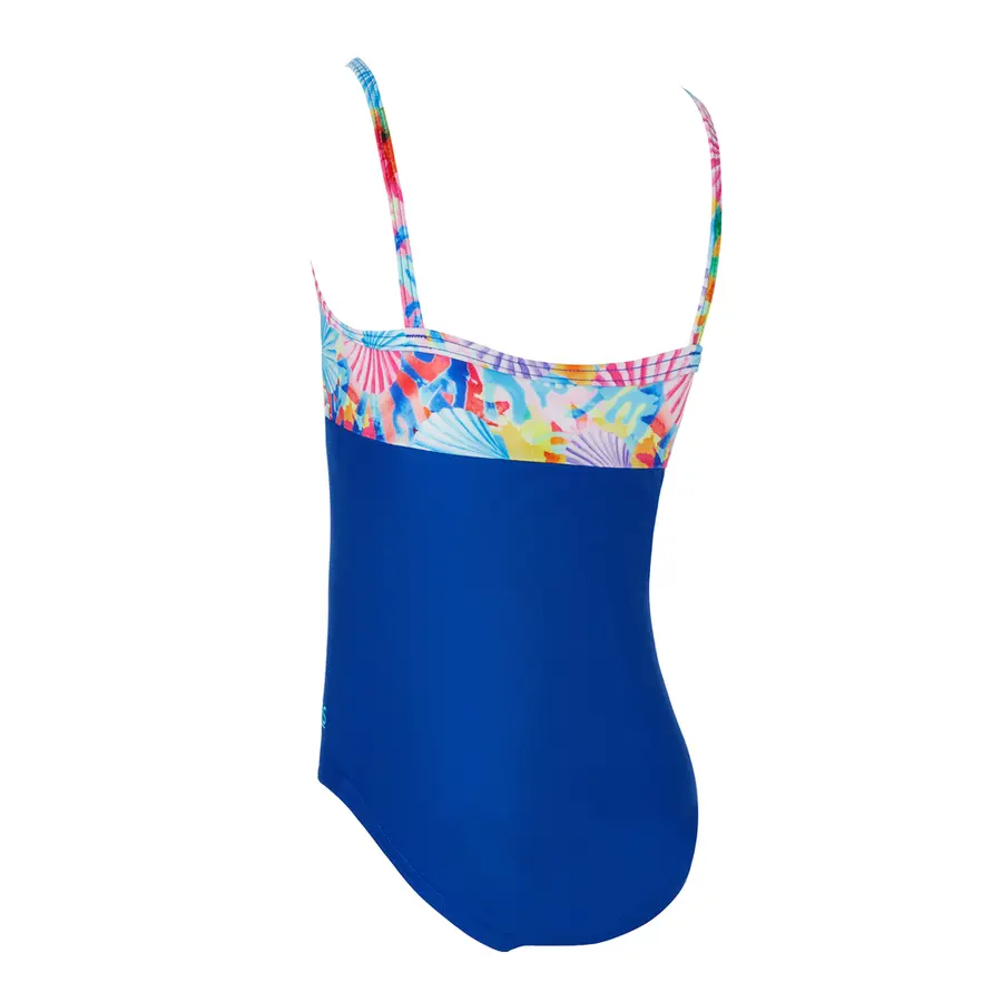 Crazy Clams Classicback Baddräkt 98cm Zoggs | Blå/Flerfärgad | Ecolast 