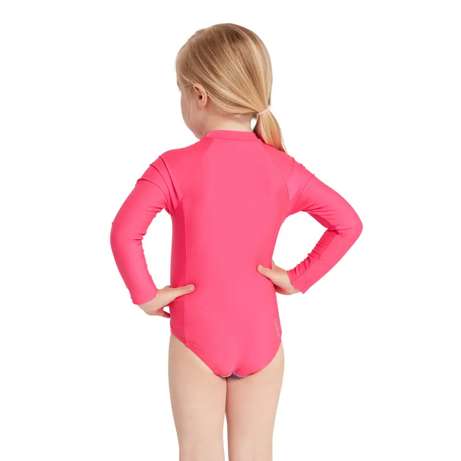 Crazy Clams Paddle Suit Baddräkt 92cm Zoggs | Rosa/Flerfärgad | Ecolast 