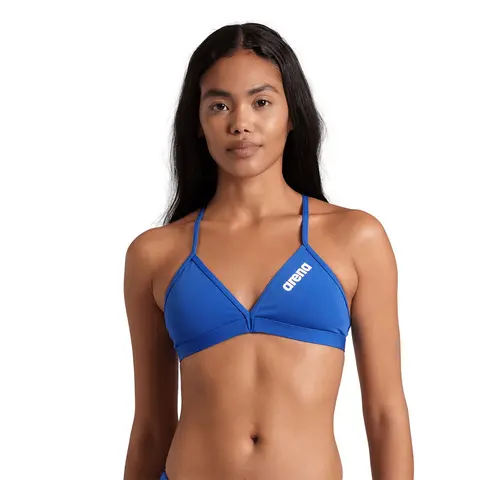 Solid Tie Back Bikini Topp Arena | Blå | MaxLife ECO