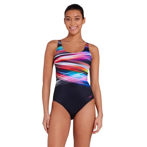 Prism Geo Adj. Scoopback Baddr&#228;kt Zoggs | Flerf&#228;rgad | Ecolast +