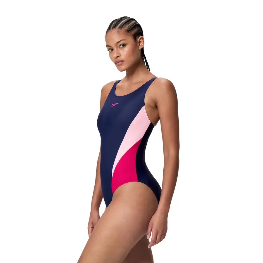 Colorblock Splice 2.0 Baddräkt 42 Speedo | Blå/Röd | Enduraflex 