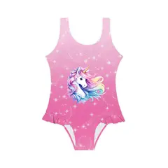 Emma Baddräkt 92-98cm Slipstop | Rosa | Polyester/Elastan