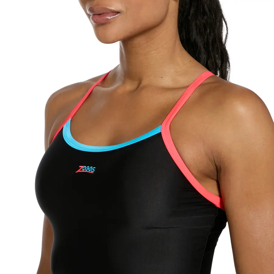 Wake Cannon Strikeback Baddräkt EU34 Zoggs | Svart/Blå/Rosa | Ecolast 