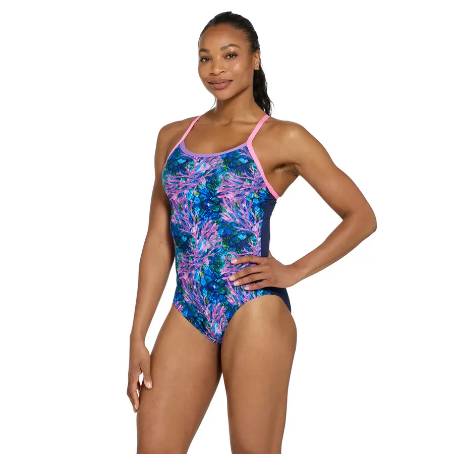 Sea Life Strikeback Baddräkt EU32 Zoggs | Blå/Flerfärgad | Ecolast+ 