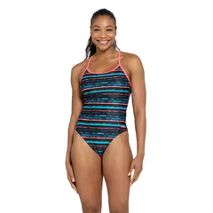 Wake Sprintback Baddräkt EU42 Zoggs | Svart/Flerfärgad | Ecolast