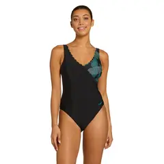 Evergreen Scallop Classicback EU42 Zoggs | Svart/Flerfärgad | Ecolast+