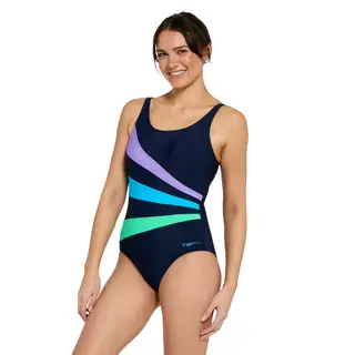 Circus Sandon Adj. Scoopback Baddräkt Zoggs | Blå/Flerfärgad | Ecolast+