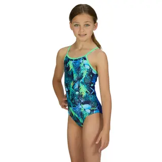 Seaside Yaroomba Floral Baddräkt jr Zoggs | Blå/Flerfärgad | Ecolast