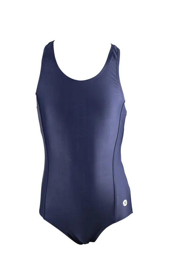 Solid Classic Back Baddräkt Jr 164 cm Ras | Marineblå| Classic 