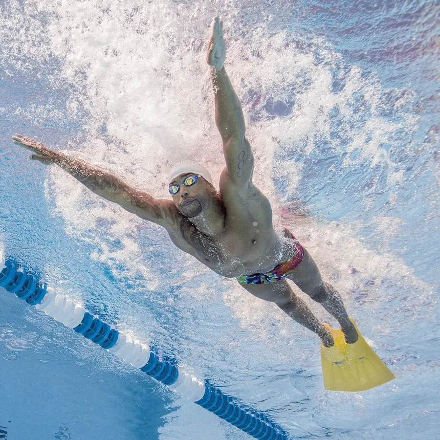 FINIS Foil Monofin Simfena Mjukt gummi - bekväm monofin - 34-36 