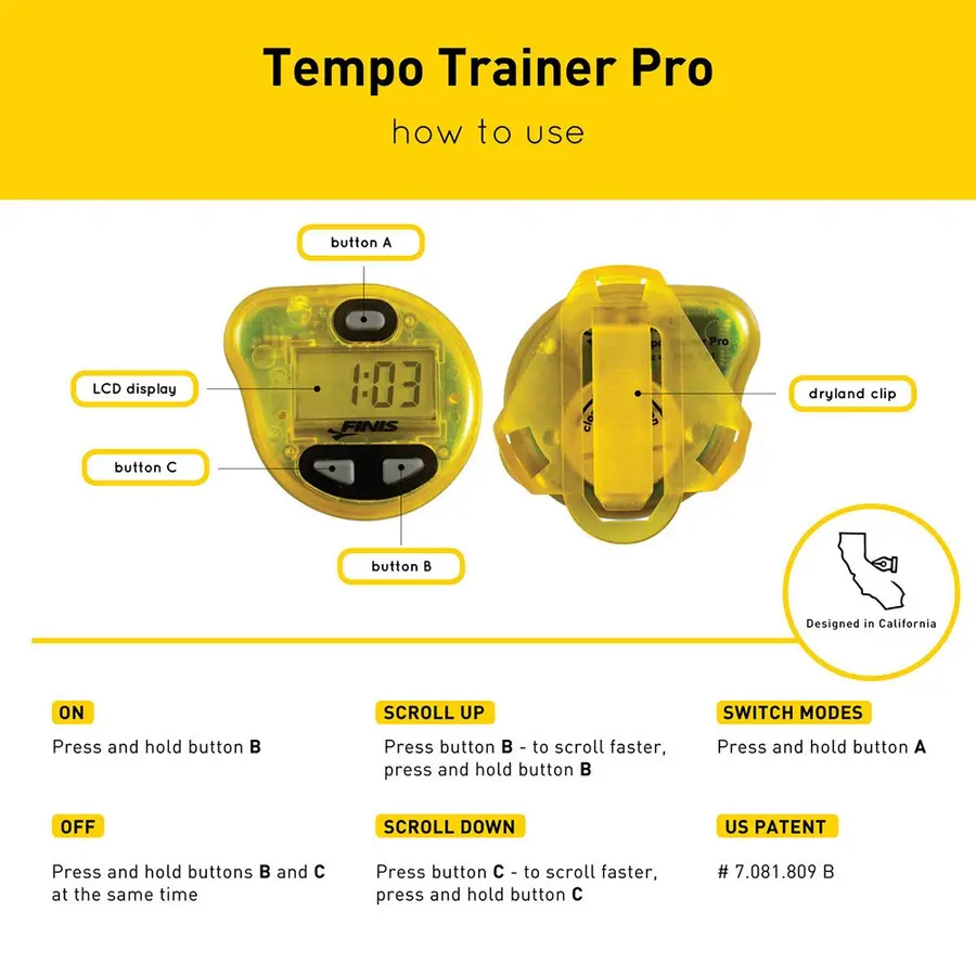 Finis Tempo Trainer Pro Håll koll på din simning! 