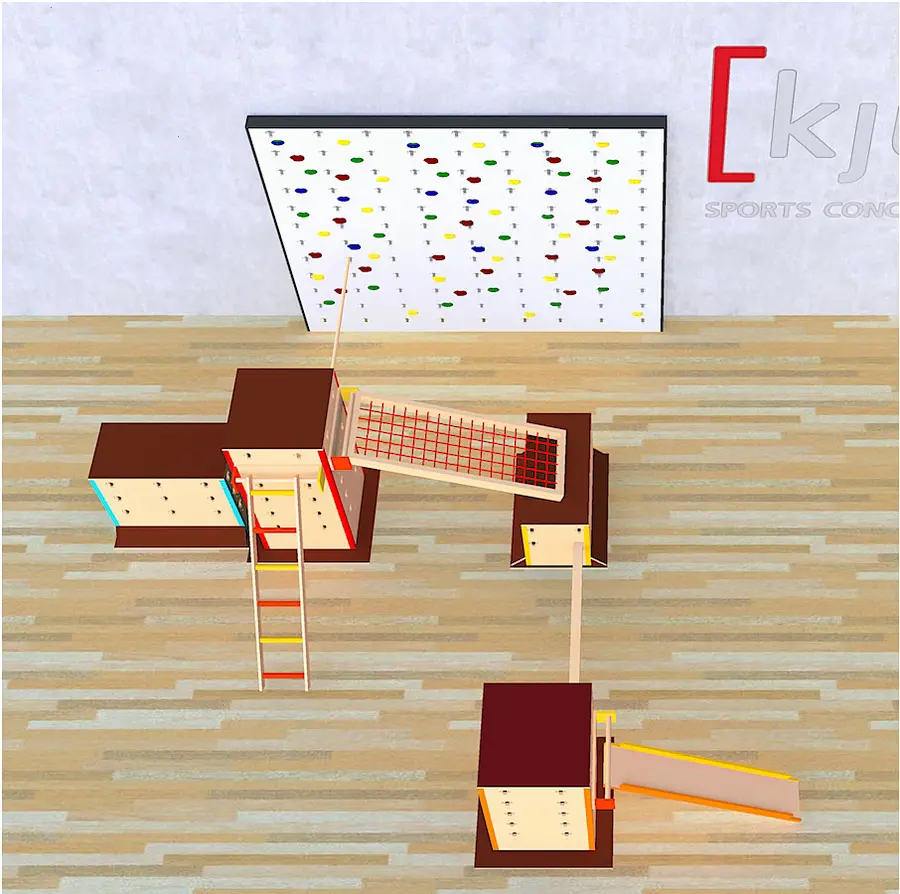 Cube Sports Kids Set 2 | Parkour Klätterbana Stor | Förskola 
