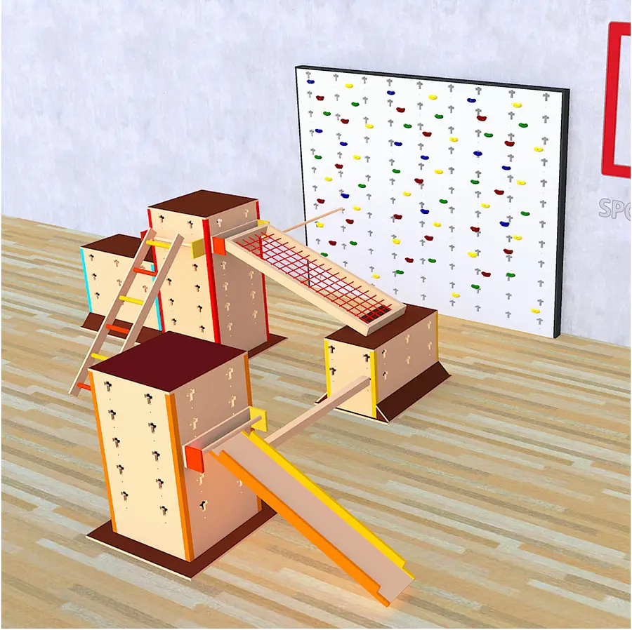 Cube Sports Kids Set 2 | Parkour Klätterbana Stor | Förskola 
