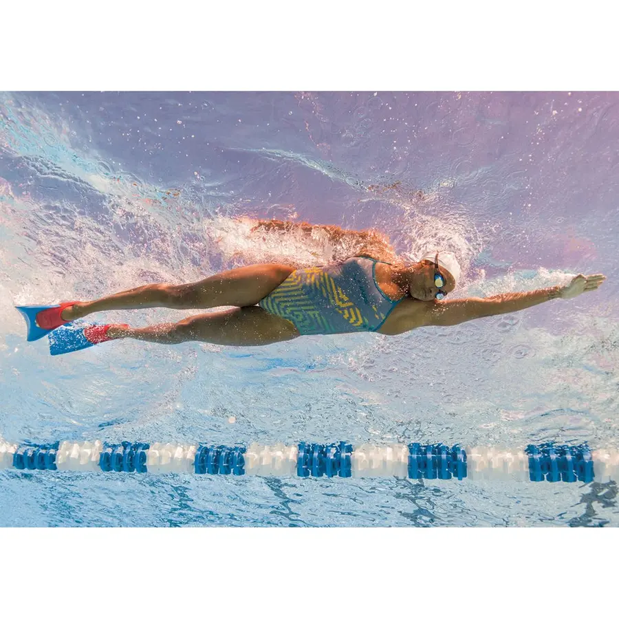 FINIS Long Floating Fins 37-39 Simfötter med långa blad | Blå 