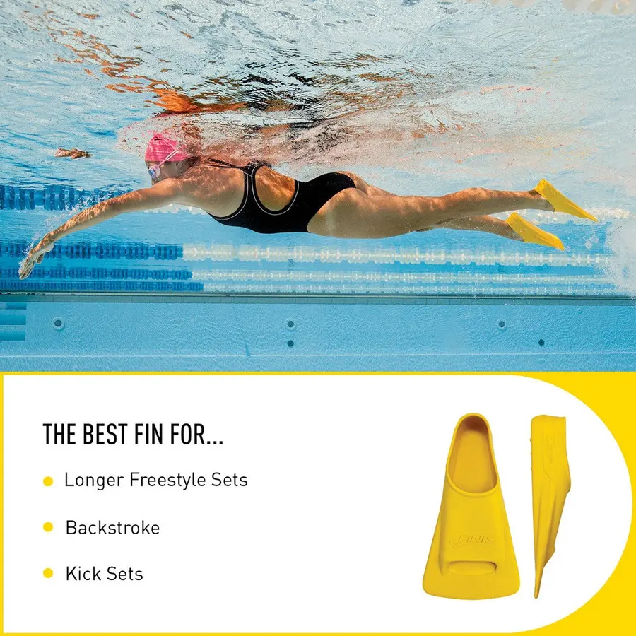 FINIS Zoomers Gold Simfötter 44-45 Tränar kort, rapp benspark 