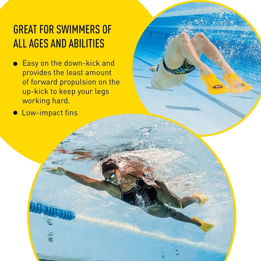 FINIS Zoomers Gold Simfötter 44-45 Tränar kort, rapp benspark 