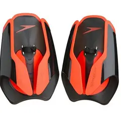 Speedo Fastskin Paddles Svart/r&#246;d paddlar