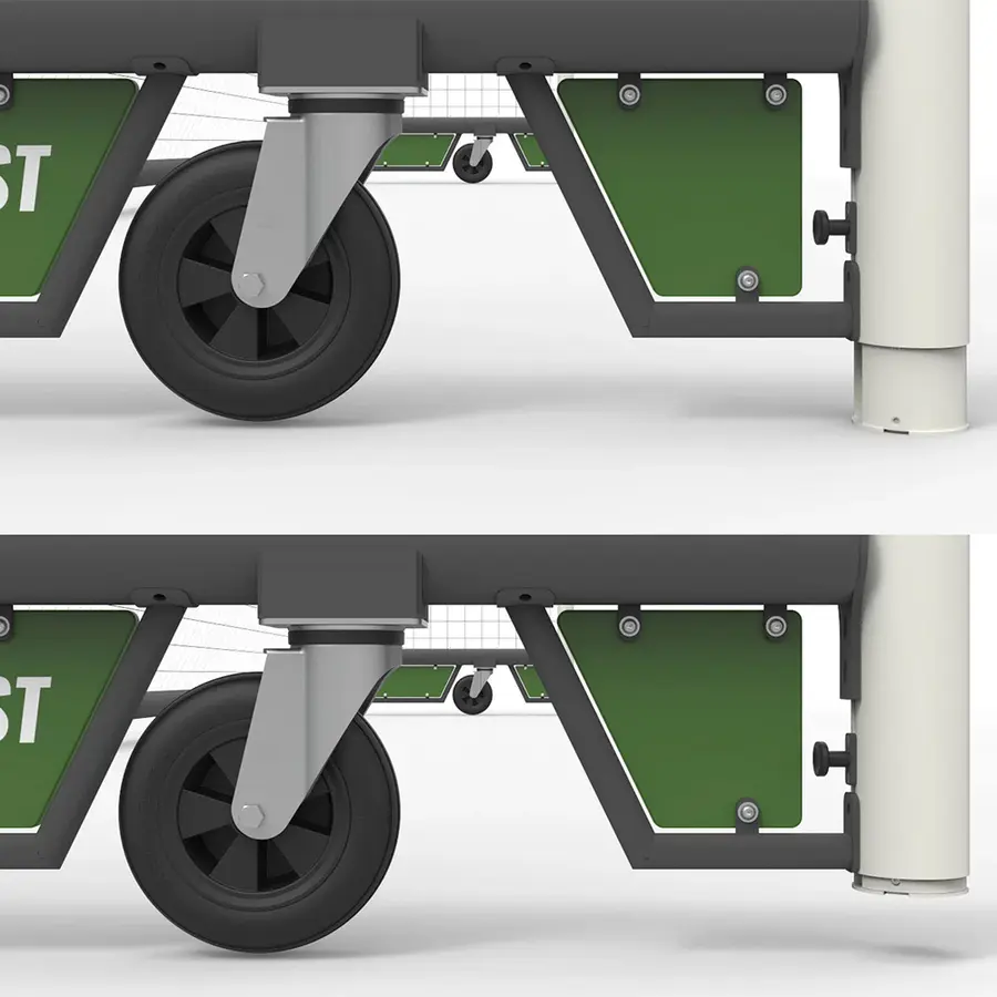 Azteca Fotballmål 7'er mål Inkludert nett og hjul 
