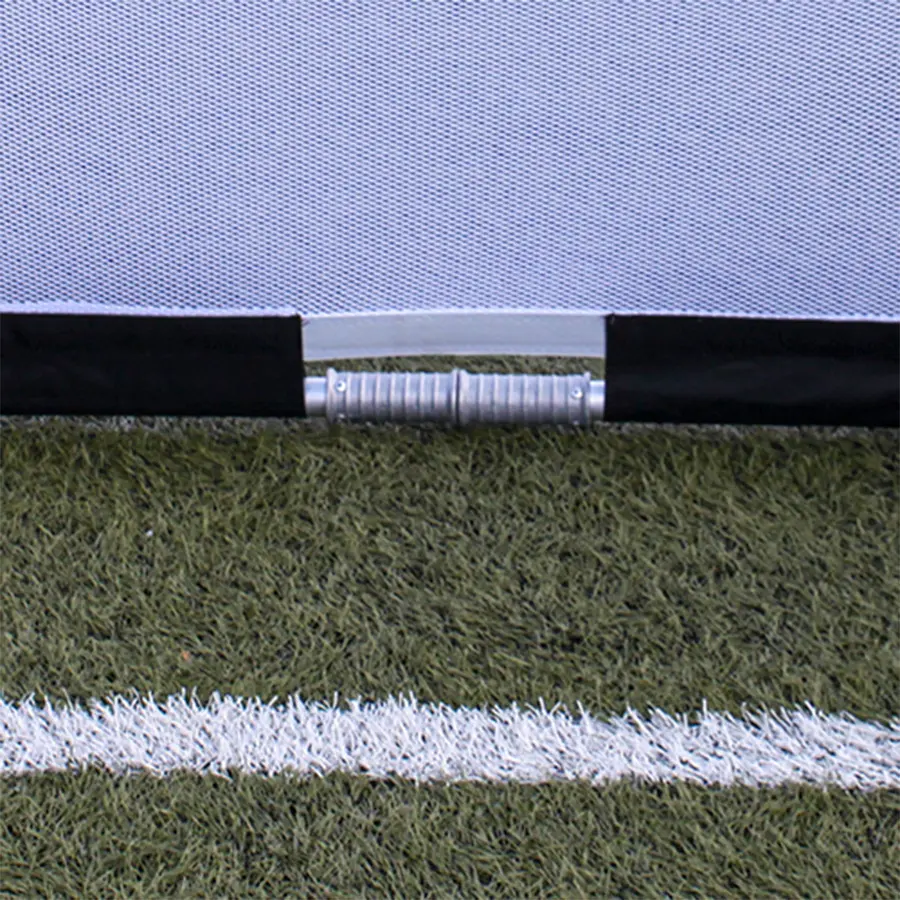 Minimål FunToPlay| 120x75x65 cm | Svart Ihopfällbart mål | 3 mot 3 | Smålagsspel 