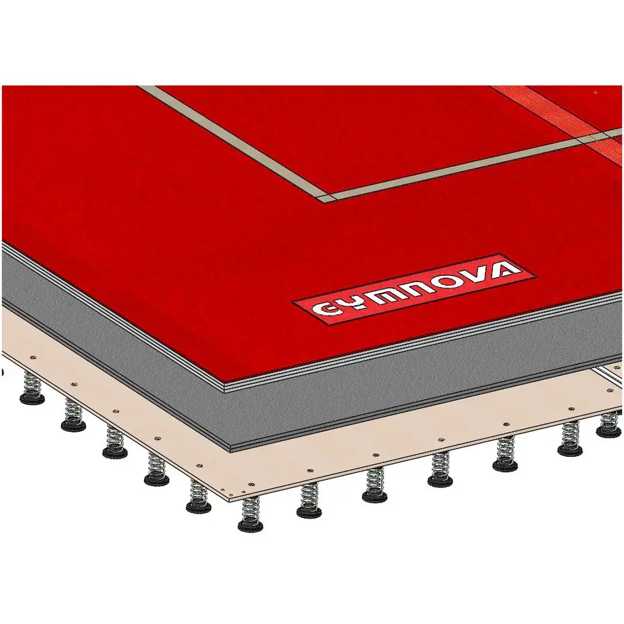 Gymnova Fristående 14x14 FIG certifierat | Monterade fjädrar 