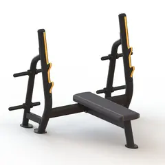 B&#228;nkpressb&#228;nk Olympic Flat Med upph&#228;ngning f&#246;r st&#229;ng och viktskivor