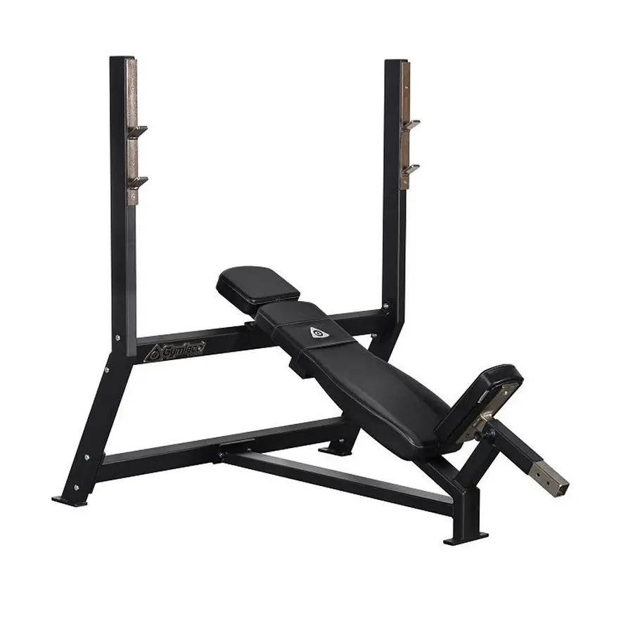 Gymleco Bänkpress Incline Sned träningsbänk | Justerbar sits 