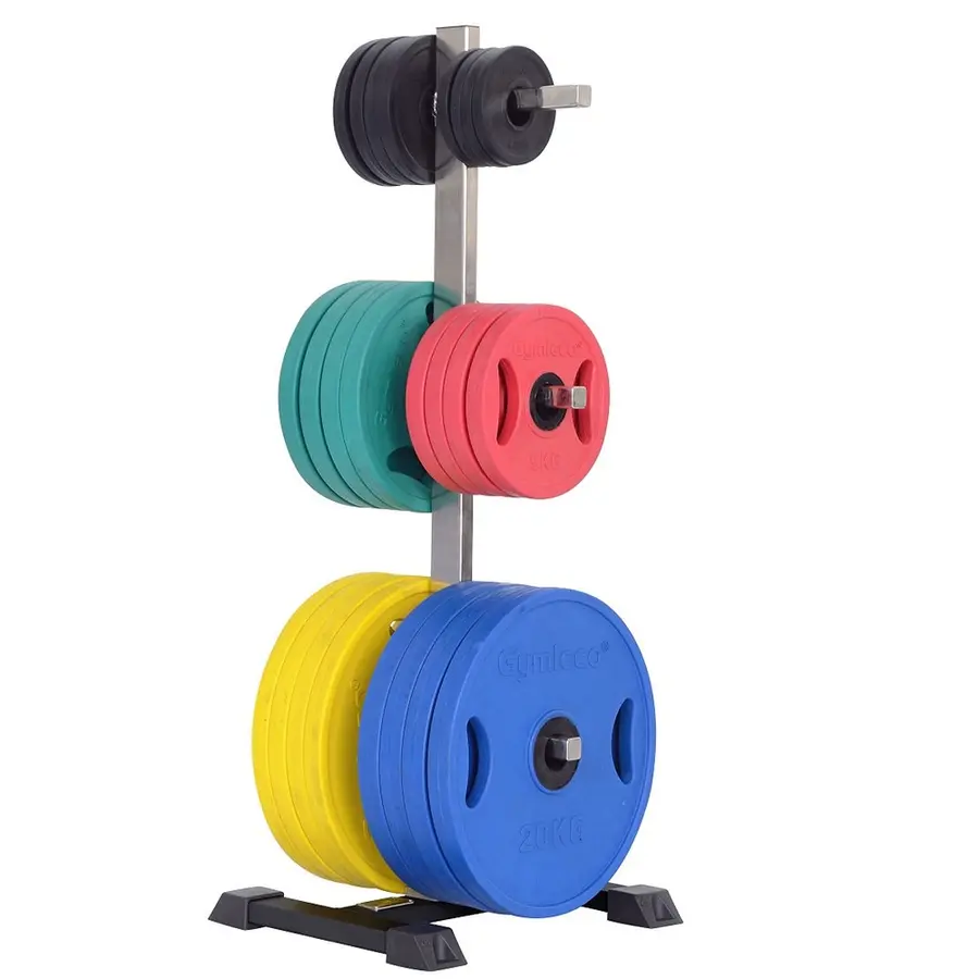 Gymleco Rack til vektskiver Skivetre til oppbevaring av bumper plate 