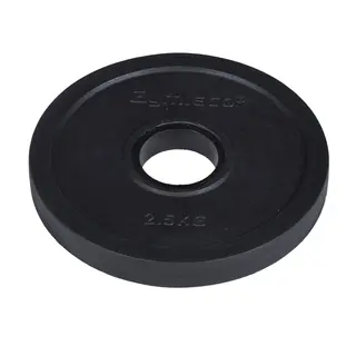 Gymleco Olympisk viktskiva 2,5 kg H&#229;l: 50 mm | Svart