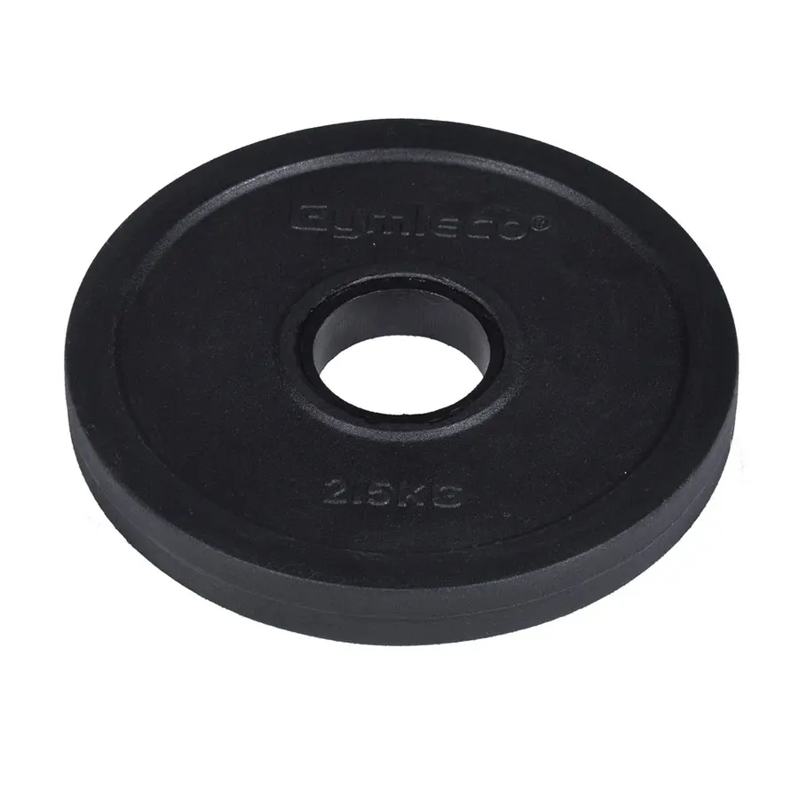 Gymleco Olympisk viktskiva 2,5 kg Hål: 50 mm | Svart 