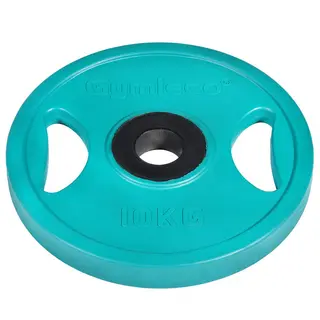 Gymleco Olympisk viktskiva 10 kg H&#229;l: 50 mm | Gr&#246;n