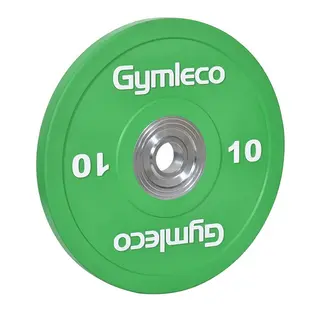 Gymleco Bumperplates Viktskiva 10 kg H&#229;l: 50 mm | Gr&#246;n