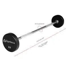 Gymleco fastmonterad skivst&#229;ng 30 kg