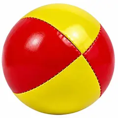 Jongleringsboll | 130 g | 1 st. Röd 2 färgad | Fluoriserende