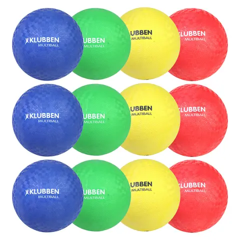 Klubben Multiboll Set | 15 cm 4 olika f&#228;rger | 12 st