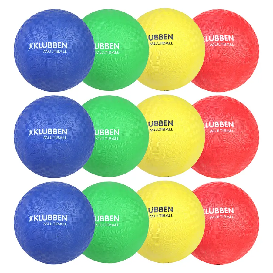 Klubben Multiboll Set | 21 cm 4 olika färger | 12 st 